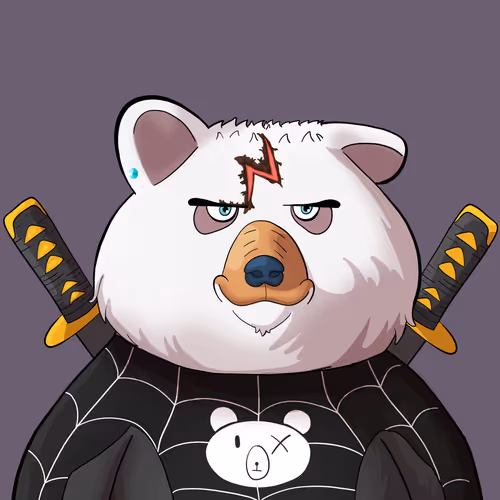 #4160 • Shaggy Bouncy Chalky Bear