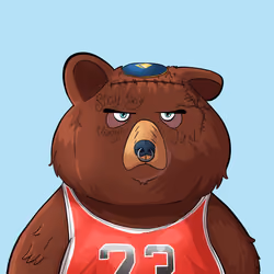 #5482 • Squishy Fiery Brown Bear