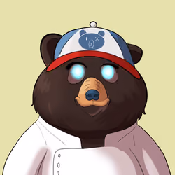 #4188 • Jaggy Sandy Ink Bear