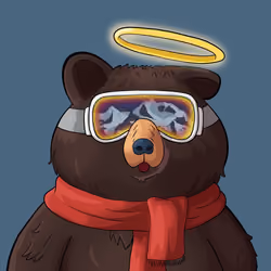 #3136 • Frizzy Sludgy Dark Bear