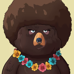 #989 • Wuzzy Trumpy Shady Bear