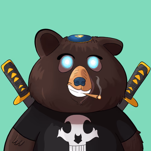 #5039 • Jumbly Pimpin' Dark Bear
