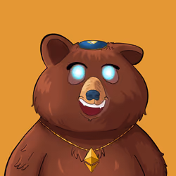 #3900 • Tacky Chompy Brown Bear