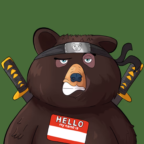 #792 • Yawny Teddy Black Bear