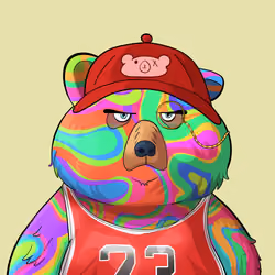 #1610 • Frizzy Curvy Acid Bear