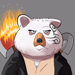 #4123 • Drunky Sneaky Chalky Bear