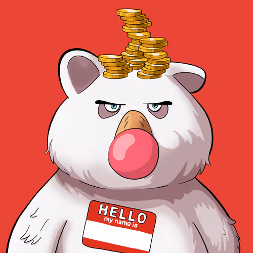 #2860 • Drippy Dowdy Albino Bear