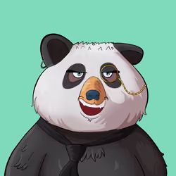 #3434 • Drippy Frumpy Domino Bear