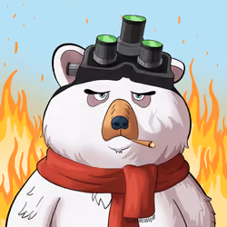 #328 • Bulky Knuckles Albino Bear