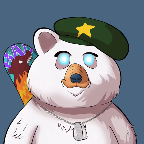 #1779 • Puffy Snoopy Albino Bear