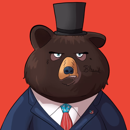 #4152 • Drunky Fluffy Black Bear