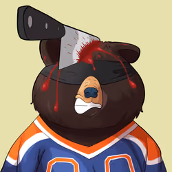#1444 • Yawny Moody Dark Bear