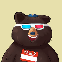 #3402 • Snuggy Grubby Ink Bear