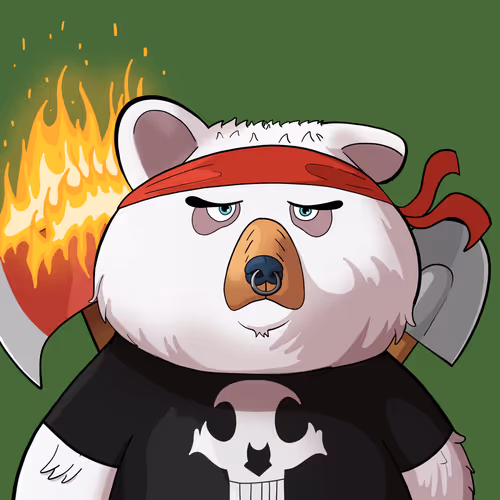 #4358 • Murky Boujie Albino Bear