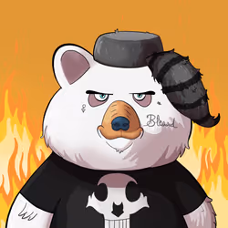 #4307 • Classy Trumpy Milky Bear