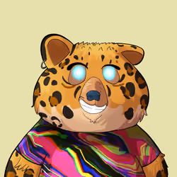 #1503 • Dowdy Classy Leopard Bear