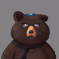 #1858 • Pimpin' Knobby Black Bear