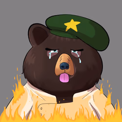 #2968 • Scratchy Silky Ink Bear