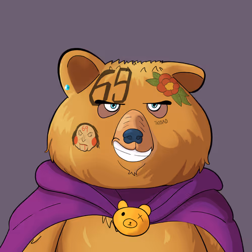 #5070 • Primetime Frizzy Honey Bear