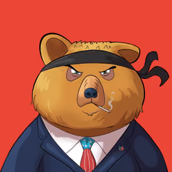 #5435 • Drunky Boujie Blonde Bear