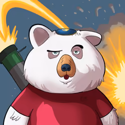 #5114 • Frisky Primetime Chalky Bear