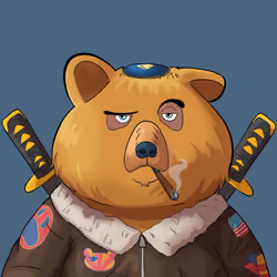 #2108 • Furry Knuckles Blonde Bear
