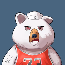 #27 • Bulky Choncho Albino Bear