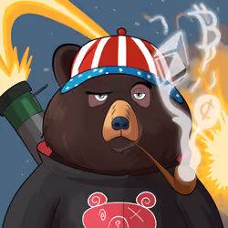 #1015 • Sludgy Fuzzy Dark Bear