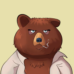 #1843 • Dowdy Bulky Coffee Bear
