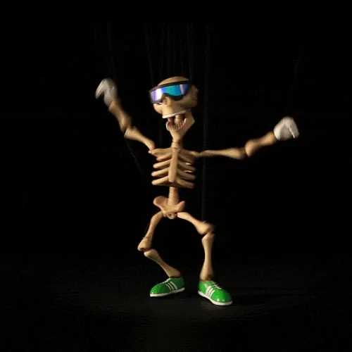 dancing skeleton