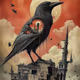 Raven on Sakura