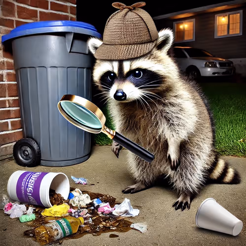 Detective Raccoon on the Case