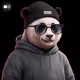 Mysterious panda bear