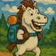 Happy Hoof Hiker: Backpack Adventure