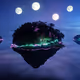 Glowing Isles Under Triple Moons