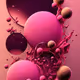 Abstract art of flowing colors