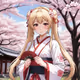 Anime girl shrine maiden