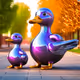 Purple Ducks