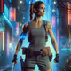 Lara Croft Cyberpunk
