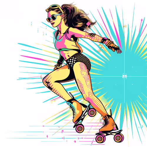 girl on roller blades