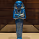 Blue Egyptian Statue