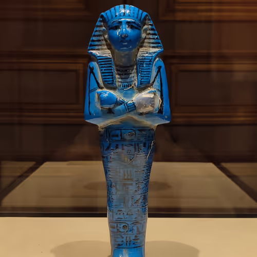 Blue Egyptian Statue