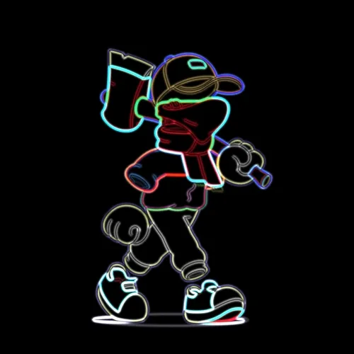 Neon invisible friend