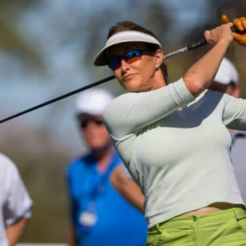 Caitlyn Jenner Playing Golf