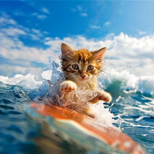 Surfing Kitties