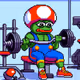 mushroomPepe at gym