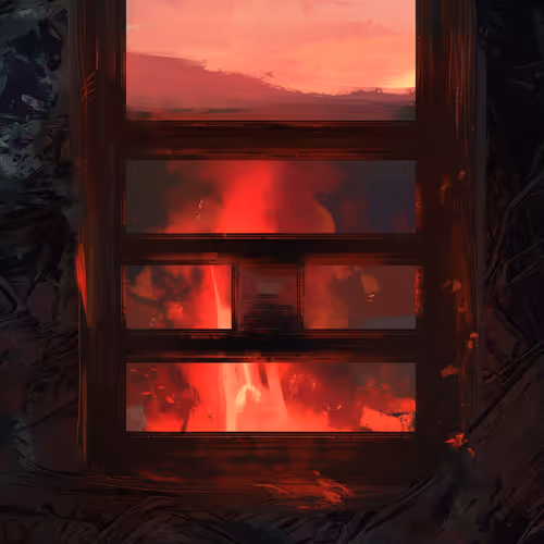 Blaze Beyond The Pane | Bstract