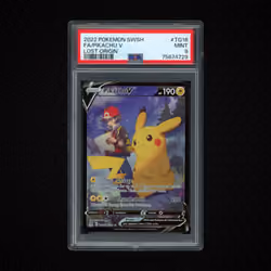 2022 Lost Origin Pikachu V #TG16 PSA 9