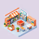 Isometric Grocery Blast