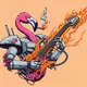 Rock 'n' Roll Flamingo